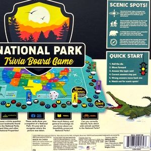 National Park Board Game for 2 or more Players New